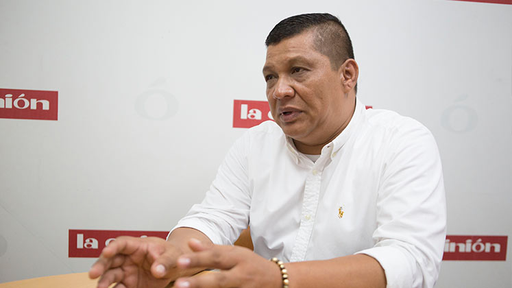 Martín Cruz, presidente de la CUT, en Norte de Santander./ Foto: Archivo