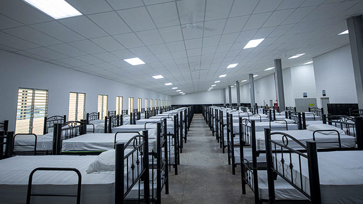 Bukele presenta megacárcel para 40.000 pandilleros en El Salvador./Foto: AFP