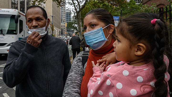 Nueva York, el santuario de la inmigración, desbordado./Foto: AFP