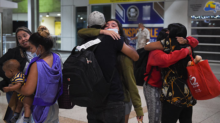 Migrantes regresan a Venezuela tras veto de EE. UU./Foto: AFP