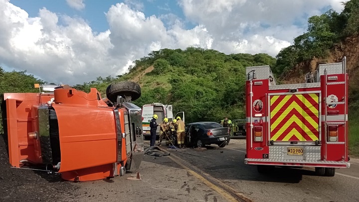 Accidente de tránsito.