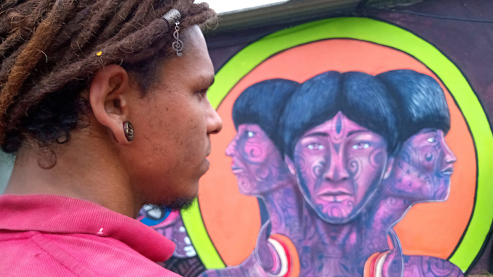  Fueron dispuestos 25 espacios para el festival de muralismo.