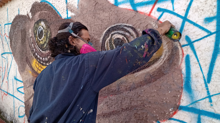  Fueron dispuestos 25 espacios para el festival de muralismo.