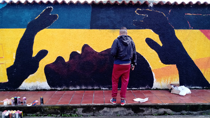  Fueron dispuestos 25 espacios para el festival de muralismo.