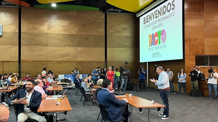 Este martes concluyó el primer retiro programático de la bancada del Pacto Histórico./Foto: Colprensa