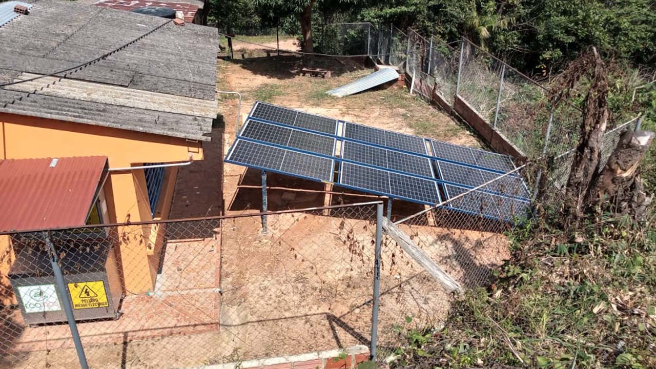 Paneles solares en Sardinata. 