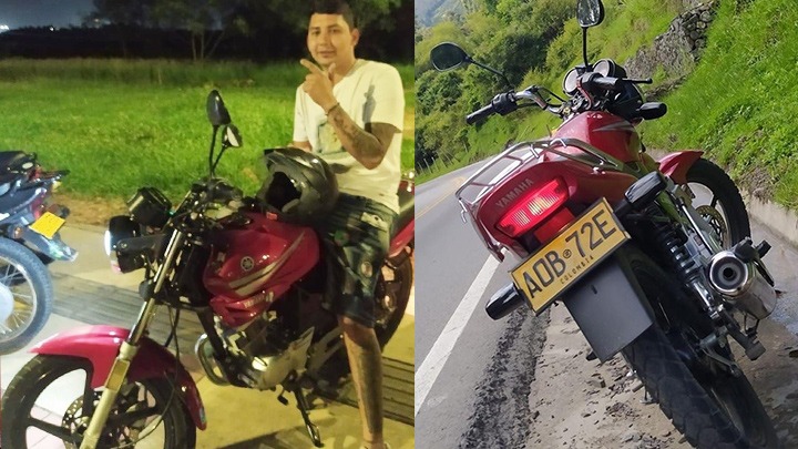 Esta motocicleta fue la que utilizó el capturado el día del asesinato del menor.