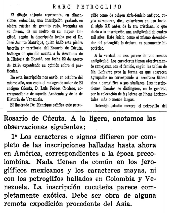 La historia de la piedra del parque Los Libertadores de Villa del Rosario./Foto: cortesía