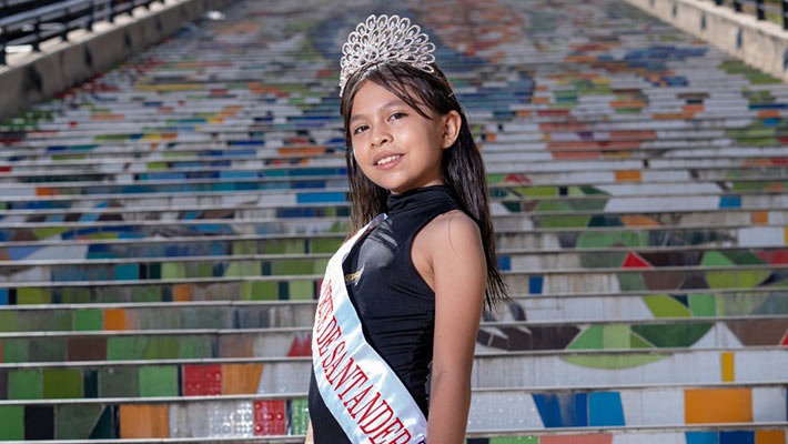 Para la prueba de café, Kleidy Gómez ha dedicado varias horas de práctica para preparar frente a los exigentes jurados, un capuchino.