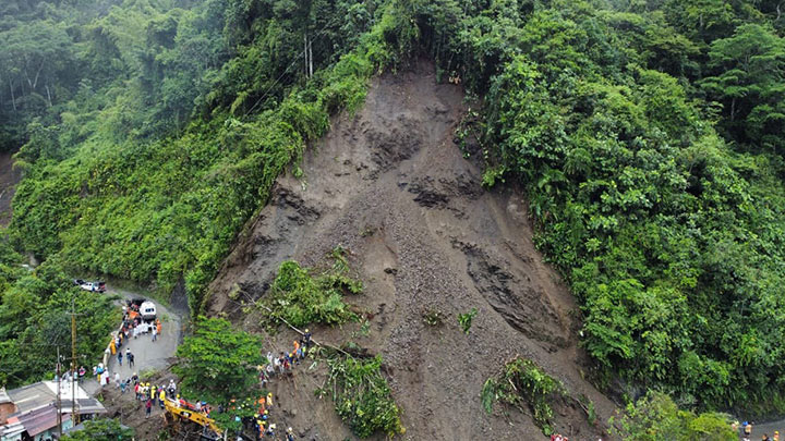 Faltan más de 20 personas por encontrar: Petro sobre deslizamiento en Risaralda./Foto: Colprensa