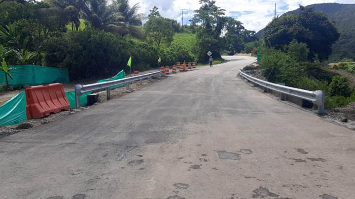 Ya está listo el nuevo puente en el sector Termales 