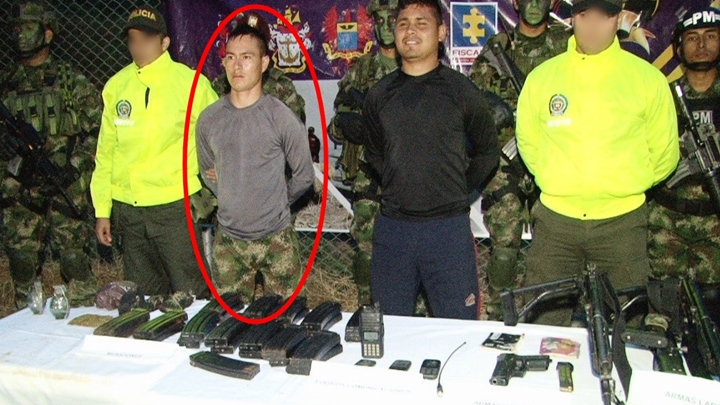 Wilmar Lázaro Patiño, alias Rute, y otro hombre fueron capturados en junio de 2019 