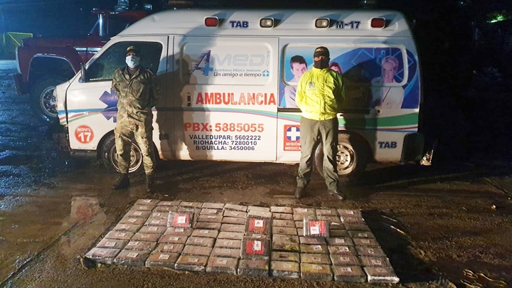 La narcoambulancia iba con rumbo a Santa Marta