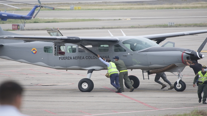 Esta es una de las aeronaves que querían destruir.