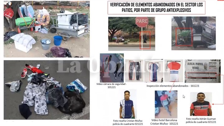 En Los Patios abandonaron varias cosas de la banda.