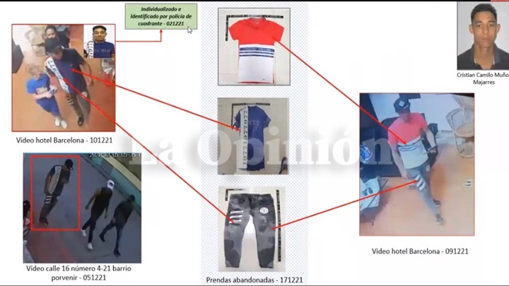 Las autoridades analizaron hasta las prendas de vestir.