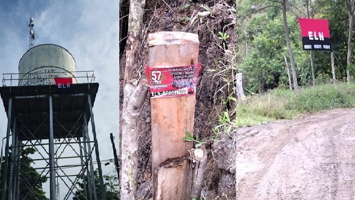 Diferentes acciones armadas del Eln.