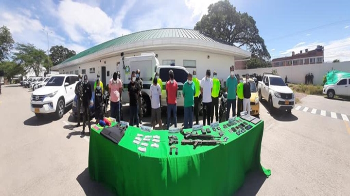 Los diez capturados serán llevados a La Picota, en Bogotá.