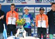 Brandon Rivera, (a la derecha) se metió en el podio del Tour de la Provenza