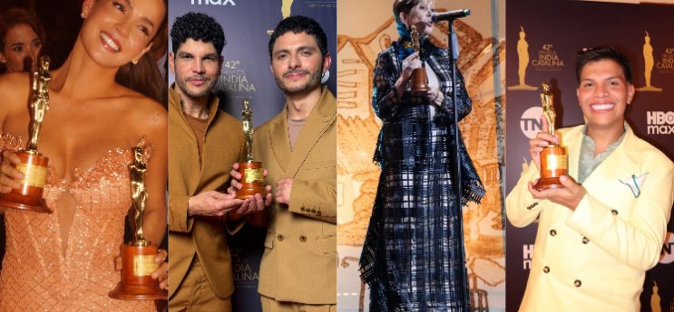 Los India Catalina 2026 coronaron a lo mejor de la televisión y el cine.