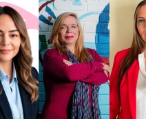 Angélica D'Haro, Mónica Patiño y y Elizabeth Maya. / Foto cortesía