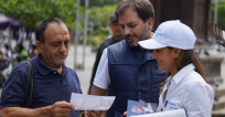 Candidato al Senado, Andrés Forero, en campaña en Cúcuta.