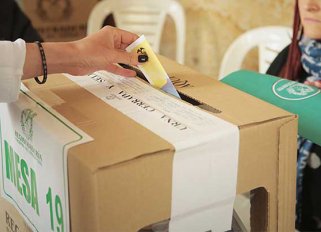 Jornada de votaciones en el 2022.
