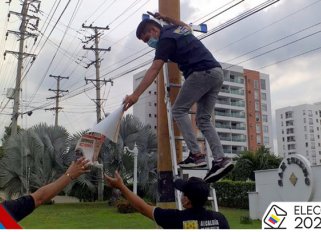  Dos de cada tres vallas políticas en Cúcuta son ilegales./Foto: cortesía