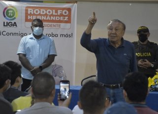 Rodolfo Hernández estuvo en Cúcuta y cumplió varias actividades de campaña./Foto Pablo Castillo-La Opinión