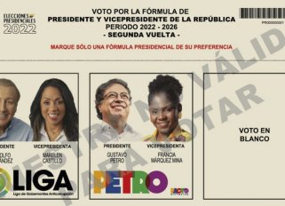 Tarjetón segunda vuelta