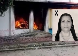 La mujer fue víctima del incendio provocado en Gamarra, Cesar. Foto: Colprensa 