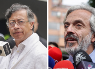 Gustavo Petro y Juan Daniel Oviedo 