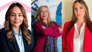 Angélica D'Haro, Mónica Patiño y y Elizabeth Maya. / Foto cortesía