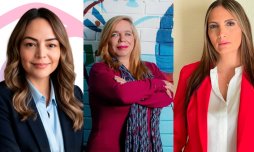 Angélica D'Haro, Mónica Patiño y y Elizabeth Maya. / Foto cortesía