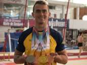 El gimnasta Jossimar Calvo Moreno, se destacó en los XII Juegos Suramericanos de  Asunción 2022, con cuatro medallas.