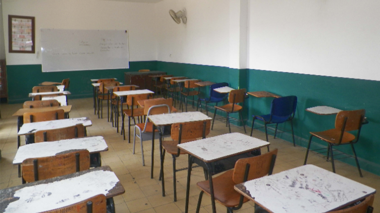 Así quedaron algunos salones de clases en Catatumbo.