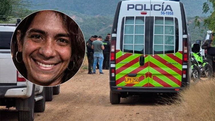 El cuerpo de la mujer trans apreció en una trocha cercana al Anillo Vial Occidental, frente al barrio Simón Bolívar. / cortesía y Stefany Peñaloza.