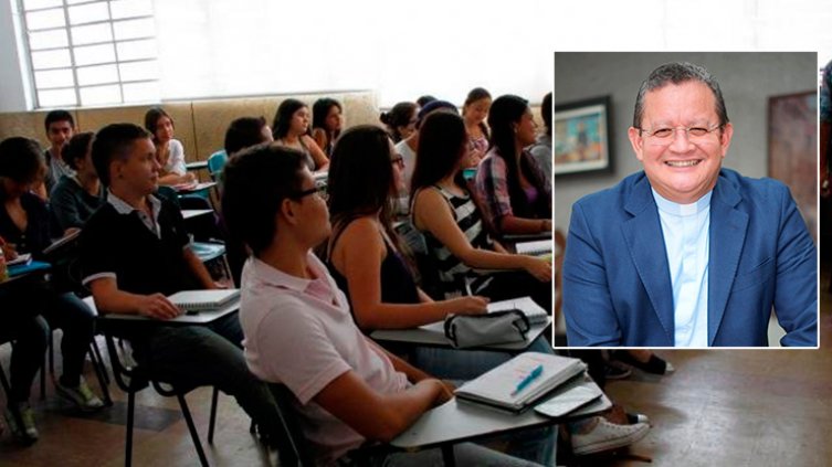 El padre Harold Castilla Devoz, vicepresidente de la Asociación Colombiana de Universidades (Ascun). / Foto cortesía 