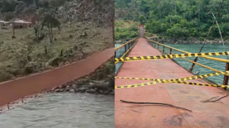 puente peatonal en Chocó