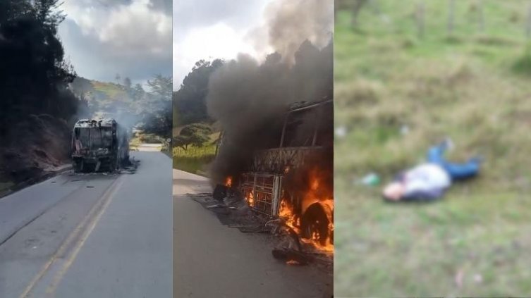 Bus Incinerado Asesinato Chitagá