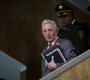 Ex presidente Alvaro Uribe asiste a juicio en los juzgados de paloquemao