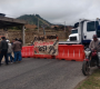 Bloqueo vial en la entrada a Chitagá. 