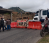 Bloqueo vial en la entrada a Chitagá. 