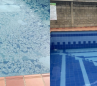 El antes y después del agua que llegó al conjunto Arboretto.