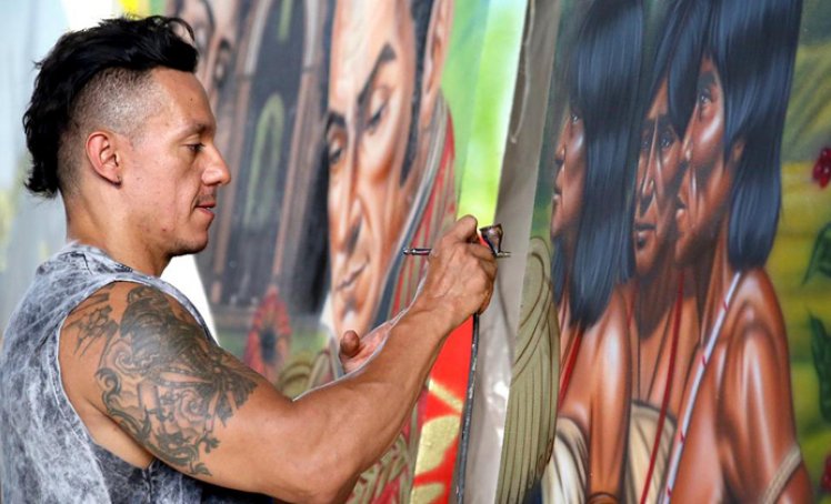 El arte que nace del aerosol: el espectáculo visual de Adrián Dugarte