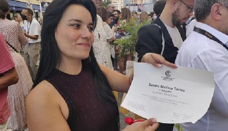 La actriz colombiana Sandra Melissa Torres fue premiada en Cannes