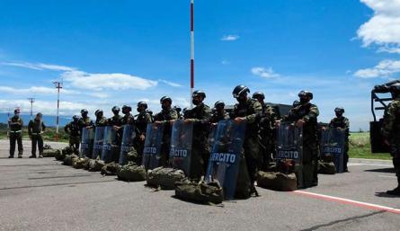 600 soldados reforzaron desde el fin de semana el pie de fuerza militar en el área metropolitana./Foto Cortesía