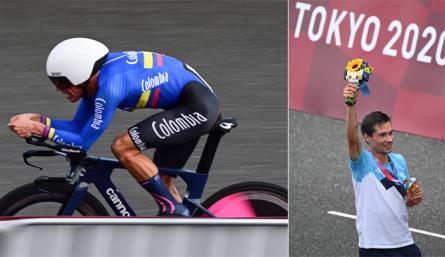 Urán destacó la dureza del recorrido, pero indicó que también "tenía zonas más planas, donde los corredores con más peso tenían ventaja" sobre los más livianos como él. / Foto: AFP