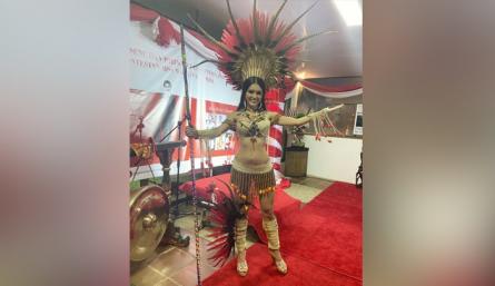 Ganó el vestido típico de la princesa Zulima 