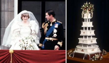 Subastan pedazo de pastel de la boda de la princesa Diana